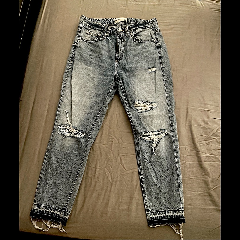 Garage Distressed Mom Jeans-like new!
